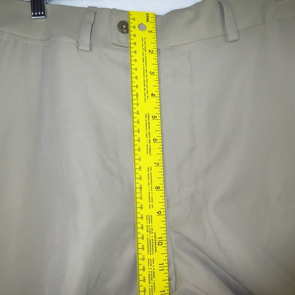 Louis Raphael Golf Pants Mens 34x32 Khaki Pleated Slacks Light Soft - Picture 5 of 14